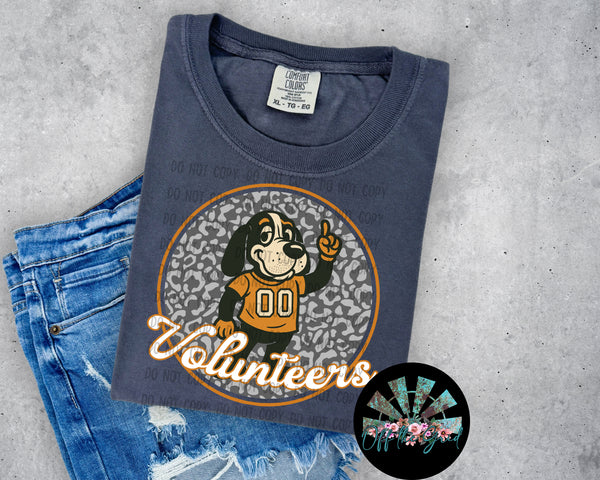 Leopard Retro Script Vols PNG Digital Design (YOU GET 2 DESIGNS)