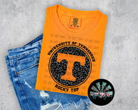 Leopard Circle TN Vols PNG Digital Design -- You get FIVE Designs