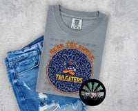 Leopard Circle TX Tailgaters PNG Digital Design -- You get THREE Designs