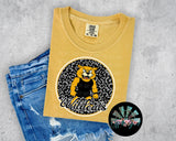Leopard Retro Script Wildcats Black and Gold PNG Digital Design (YOU GET 2 DESIGNS)