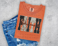 Cross and Leopard Faith T-Shirt and Sweatshirt