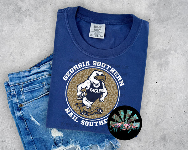Leopard Circle GSU Eagles PNG Digital Design -- You get SIX Designs