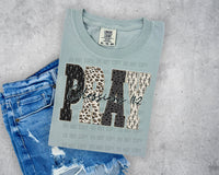 Cross and Leopard Pray T-Shirt and Sweatshirt