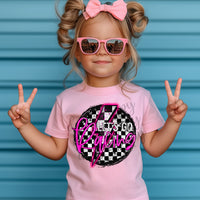 Let's Go Racing Pink Kids T-Shirt