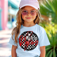 Let's Go Racing Red Kids T-Shirt