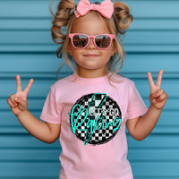 Let's Go Racing Teal Kids T-Shirt