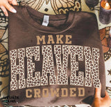 KIDS Leopard Print Make Heaven Crowded T-Shirt and Sweatshirt