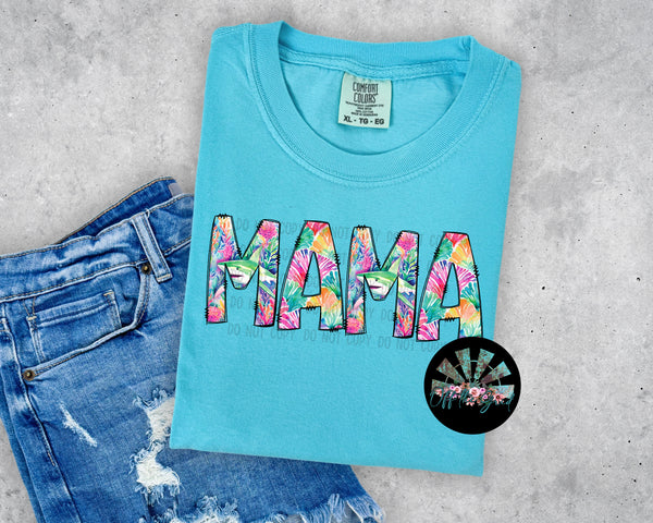 Mama Dolphin and Reef PNG Digital Design