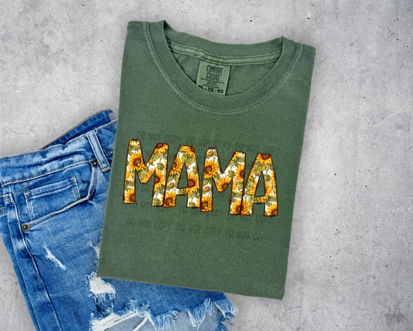 Mama Sunflower T-Shirt and Sweatshirt