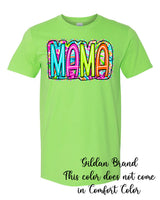 Neon Swirls Mama T-Shirt