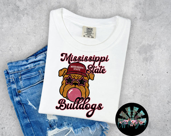 Bubble Gum MS State Mascot PNG Digital Design (YOU GET 2 DESIGNS)