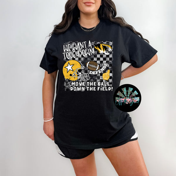 We want a Touchdown Missouri Tigers PNG Digital Design