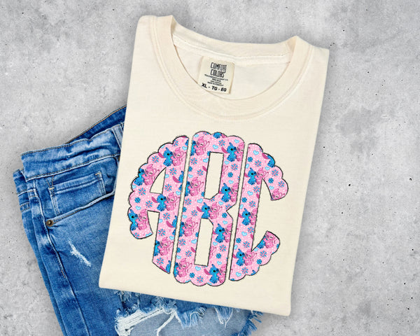 L!lo and Angel Monogram T-Shirt and Sweatshirt