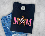 Mom Checkered Star T-Shirt and Sweatshirt