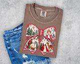 Nativity Bow Red & green T-Shirt and Sweatshirt