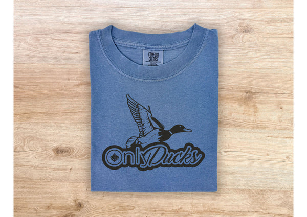 Only Ducks Short Sleeve T-Shirt (Black Design)