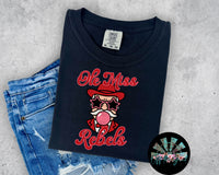 Bubble Gum Ole Miss Mascot PNG Digital Design (YOU GET 2 DESIGNS)