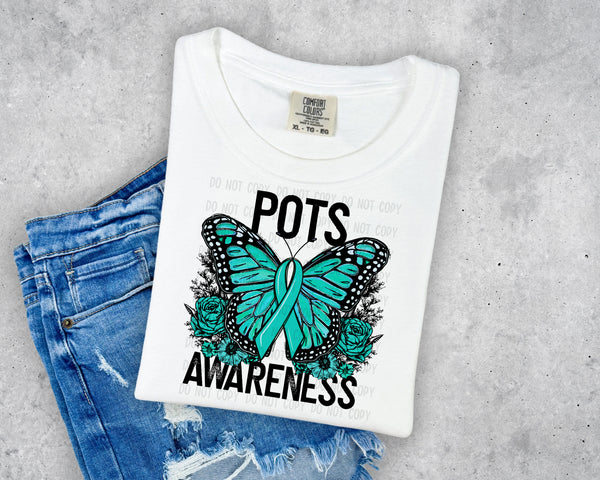 POTS Butterfly Awareness T-Shirt