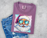 Painted Canvas of Santa T-Shirt and Sweatshirt