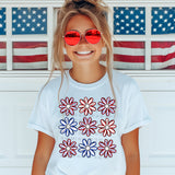 Patriotic Floral Collage T-Shirt