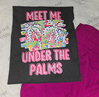 Dalmatian Meet me under the Palms T-Shirt