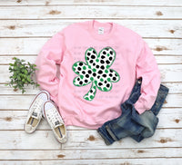 Green and Black Polka Dot Cloverleaf T-Shirt