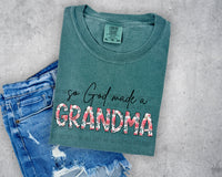 So God made a Grandma Pink Floral PNG Digital Design