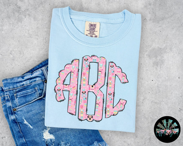 Pink Nutcracker Monogram T-Shirt and Sweatshirt