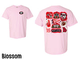 Pink and Red Georgia Bulldog Collage T-Shirt and Sweatshirt