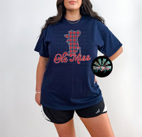 Plaid Script Ole Miss Rebels PNG Digital Download (You get both files)