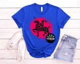 Hot Pink and Faux Black Glitter Raider Mascot Short Sleeve T-Shirt OTG Exclusive