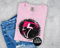 KIDS Preppy EL with Black Glitter Circle Short Sleeve T-Shirt OTG Exclusive