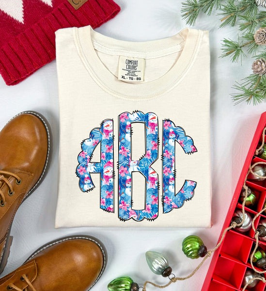 Preppy Snowmen Monogram T-Shirt and Sweatshirt