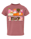 KIDS Customized Girl Pumpkin Patch T-Shirt