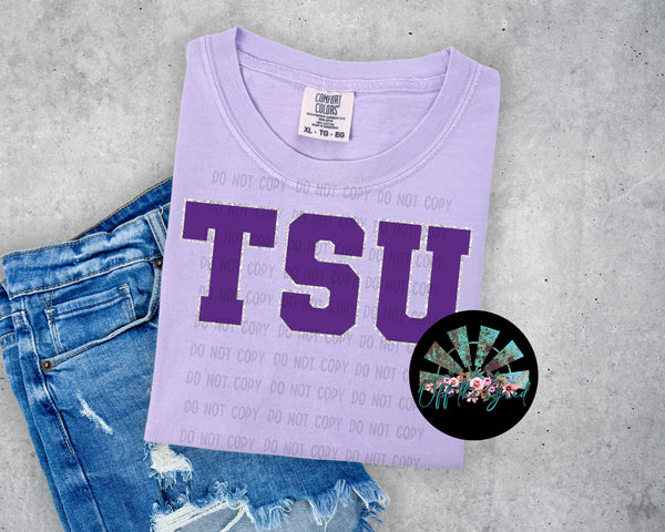 Faux Glitter TSU #1 School Names PNG Digital Design