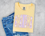 Purple and Yellow Floral Grandma T-Shirt and Sweatshirt