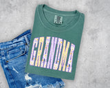 Purple and Yellow Floral Grandma T-Shirt and Sweatshirt