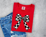 Checkered Bow T-Shirt