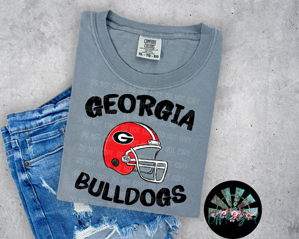 GA Bulldogs Helmet T-Shirt and Sweatshirt
