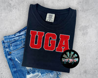 Faux Glitter GA #3 School Names PNG Digital Design