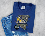 Jeff Davis Yellow Jackets Camo Pennant Flags Color Mascot T-Shirt and Sweatshirt