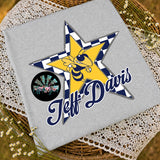 Jeff Davis Yellow Jackets Checkered Star T-Shirt and Sweatshirt