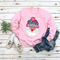 Retro Pink Merry Santa T-Shirt and Sweatshirt