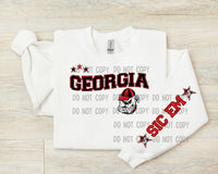 Retro Wavy Checkered Old Dawg T-Shirt and Sweatshirt