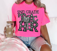 Rhinestone 2nd Grade Teacher Short Sleeve T-Shirt