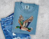 Faux Sequin Flying Duck T-Shirt and Sweatshirt