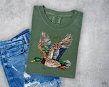 Faux Sequin Flying Duck T-Shirt and Sweatshirt