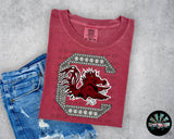 Rhinestone SC Gamecock Mascot PNG Digital Design