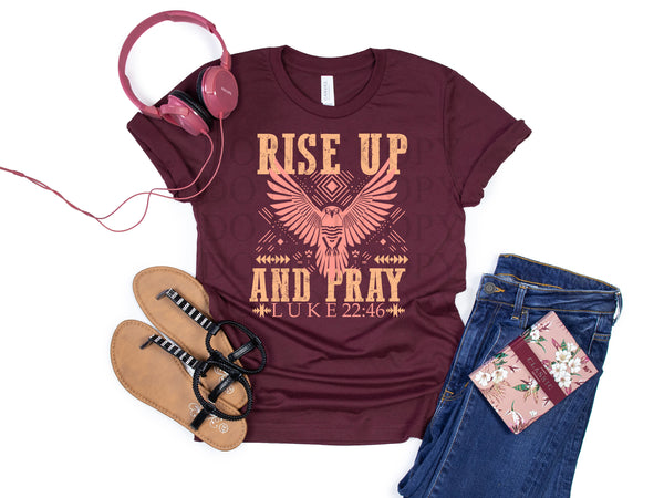 Rise Up & Pray Luke 22:46 T-Shirt and Sweatshirt