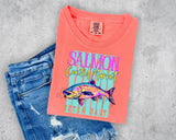 Salmon Coastal Market Stay Salty T-Shirt and Sweatshirt
